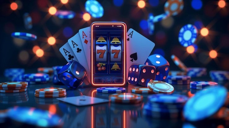 Antarmuka permainan Spadegaming di bulan togel dengan slot video berwarna-warni dan tabel dealer langsung